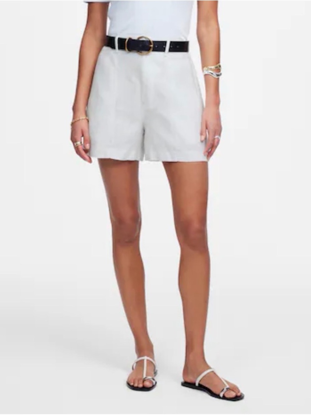 NWOT Madewell High-Rise Linen Shorts